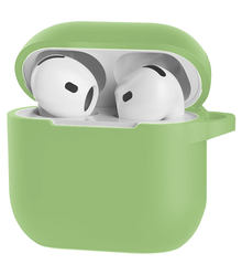 AirPods 4 Hoesje Siliconen Krasbestendig - Groen