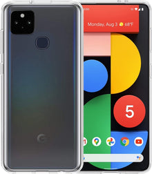 Google Pixel 5 Hoesje Siliconen Backcover Lichtgewicht - Transparant