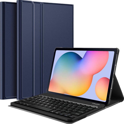 Samsung Galaxy Tab S6 Lite Toetsenbord Hoes met Uitneembaar toetsenbord - Donkerblauw