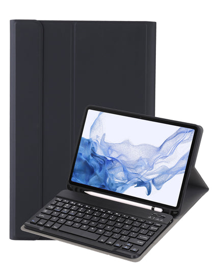 Samsung Galaxy Tab S10 Plus Toetsenbord Hoes met Uitneembaar toetsenbord - Zwart