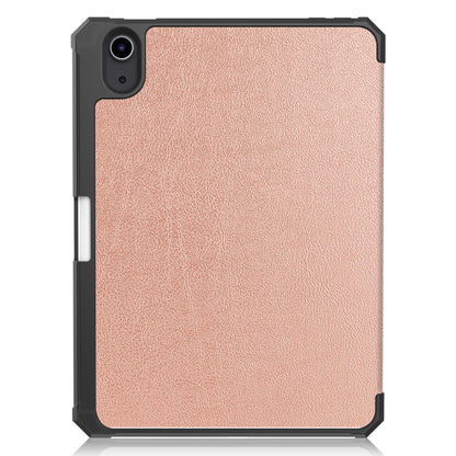 iPad Mini 6 Trifold Bookcase Hoes met Penhouder voor Apple Pen - Rosé goud