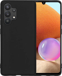 Samsung A32 5G Hoesje Siliconen Backcover Lichtgewicht - Zwart