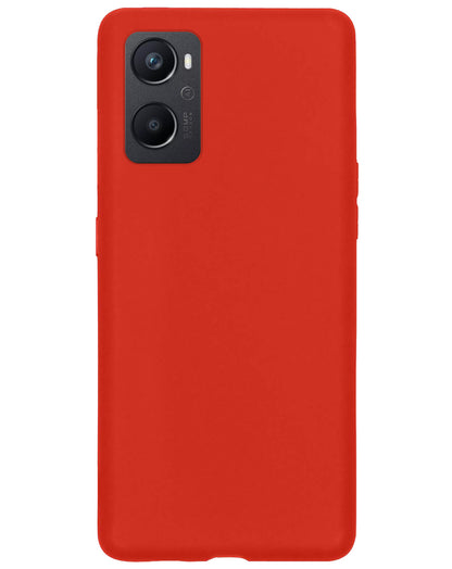 OPPO A76 Hoesje Siliconen - Rood