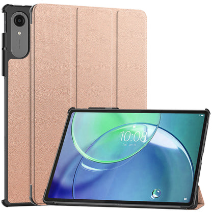Lenovo Idea Tab Pro Gen 2 Trifold Bookcase Hoes - Rosé goud