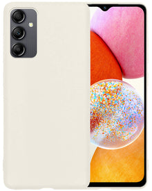 Samsung A14 Hoesje Siliconen Backcover Lichtgewicht - Wit