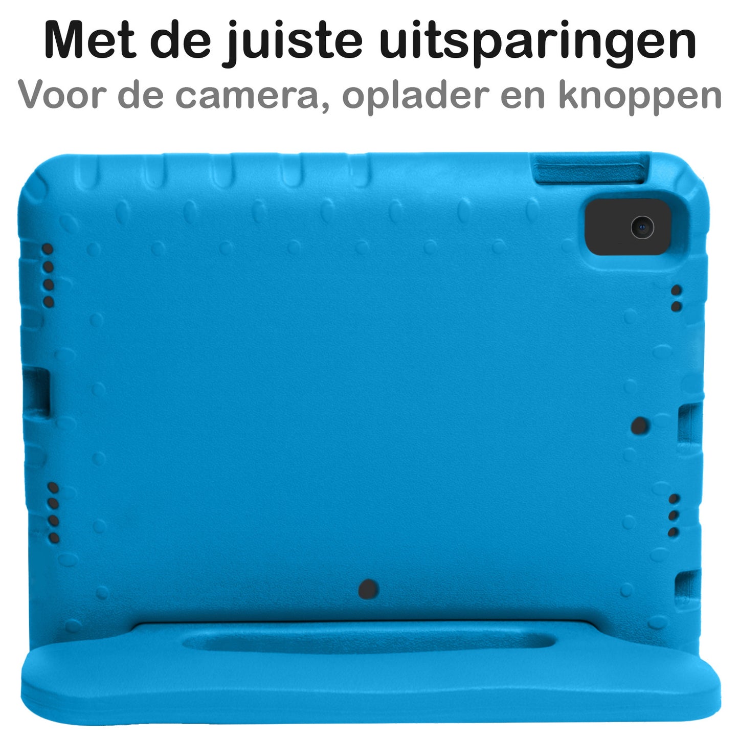 iPad 10.2 2021 Hoesje Kids Cover Bumper - Blauw