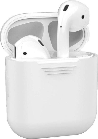 AirPods 1 Hoesje Siliconen met Clip - Transparant