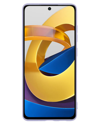Poco M4 Pro 4G Hoesje Siliconen Backcover Lichtgewicht - Lila