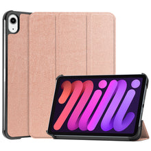 iPad Mini 6 Trifold Bookcase Hoes - Rosé goud