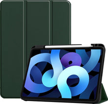 iPad Air 2020 Trifold Bookcase Hoes met Penhouder voor Apple Pen - Donkergroen
