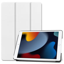 iPad 10.2 2021 Trifold Bookcase Hoes - Wit