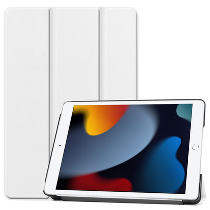iPad 10.2 2021 Trifold Bookcase Hoes - Wit