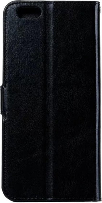 iPhone 5/5s/5SE Hoesje Bookcase Cover met Kaarthouder - Zwart