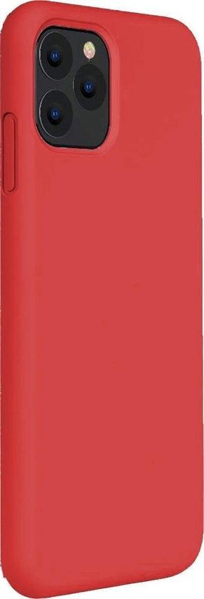iPhone 11 Pro Max Hoesje Siliconen Backcover Lichtgewicht - Rood