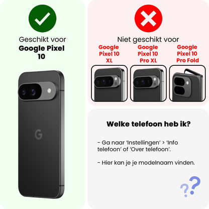 Google Pixel 10 Screenprotector Gehard Glas - Anti-kras
