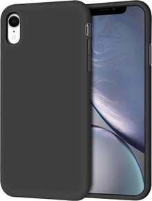 iPhone XR Hoesje Siliconen Backcover Lichtgewicht - Zwart