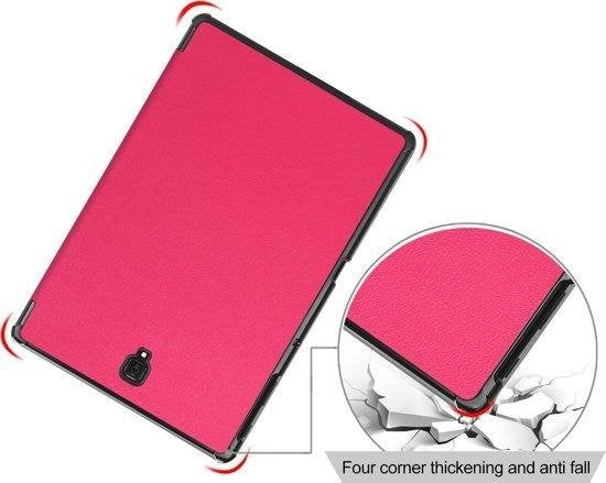 Samsung Galaxy Tab A 10.5 2018 Hoesje Book Case - Donkerroze