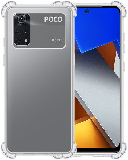 Poco M4 Pro 4G Hoesje Shockproof Backcover Siliconen - Transparant