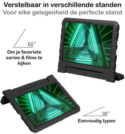 Lenovo Tab M10 FHD Plus 2nd Gen Kinderhoes Shockabsorberend Foam - Zwart