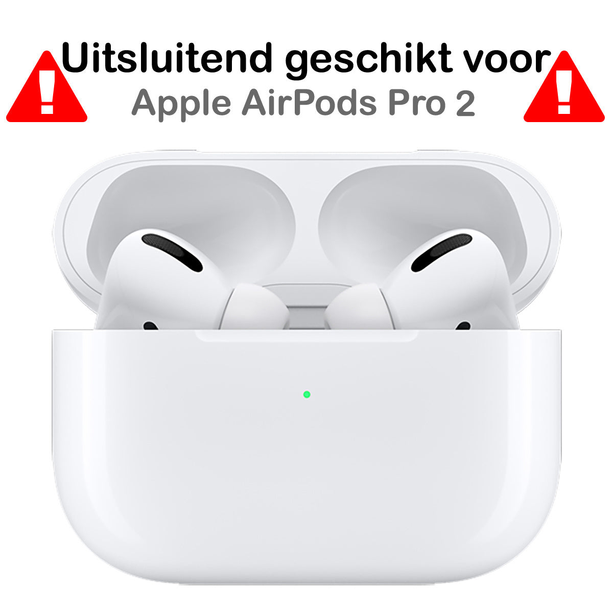 AirPods Pro 2 Hoesje Siliconen met Clip - Zwart