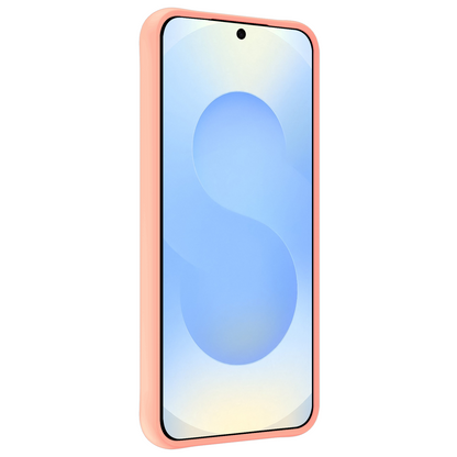 Samsung S25 Edge Hoesje Siliconen Backcover Lichtgewicht - Lichtroze