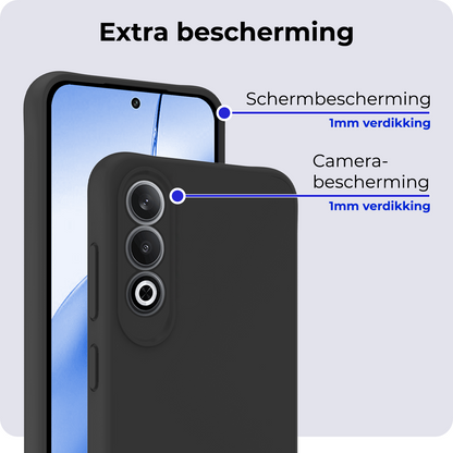 OnePlus Nord CE 4 Hoesje Siliconen Backcover Lichtgewicht - Zwart