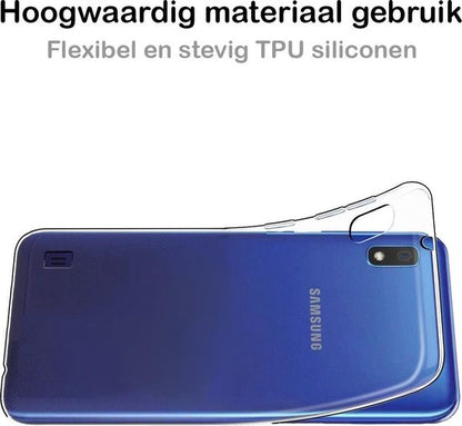 Samsung M10/A10 Hoesje Siliconen Backcover Lichtgewicht - Transparant