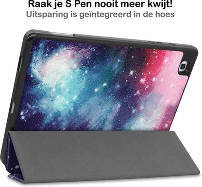 Samsung Galaxy Tab S6 Lite Trifold Bookcase Hoes met Penhouder voor S Pen - Galaxy