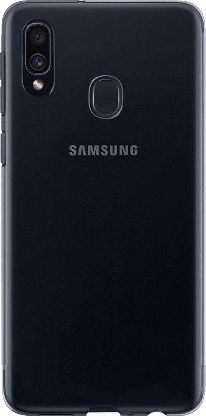 Samsung A40 Hoesje Siliconen Backcover Lichtgewicht - Transparant