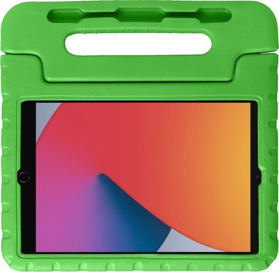 iPad 10.2 2020 Hoesje Kids Cover Bumper - Groen