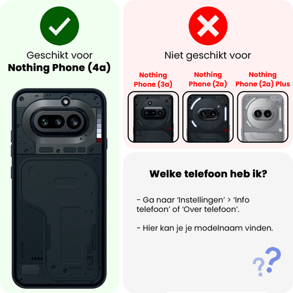 Nothing Phone 4a Screenprotector Gehard Glas - Anti-kras