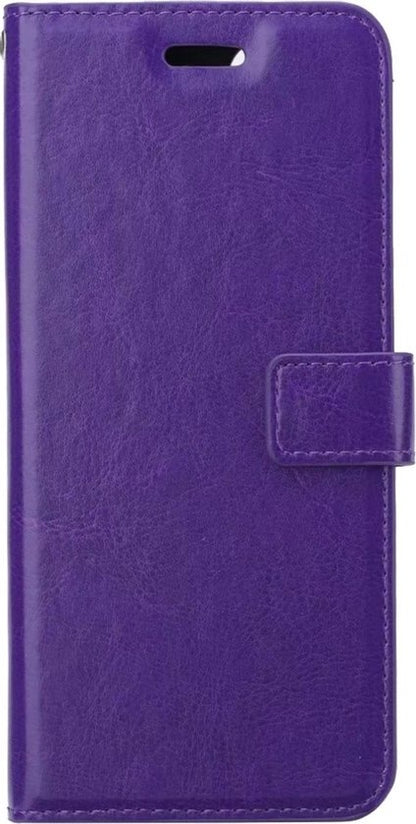 Samsung S10 Hoesje Book Case Kunstleer - Paars