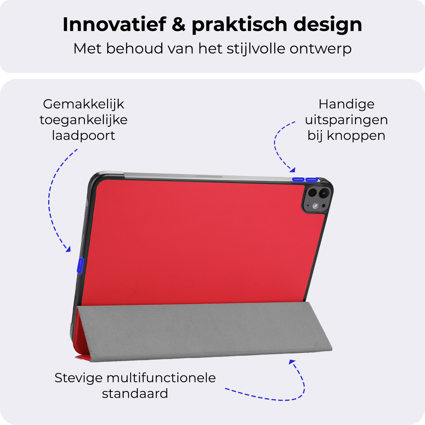 iPad Pro 2024 (13 inch) Hoesje Book Case - Rood