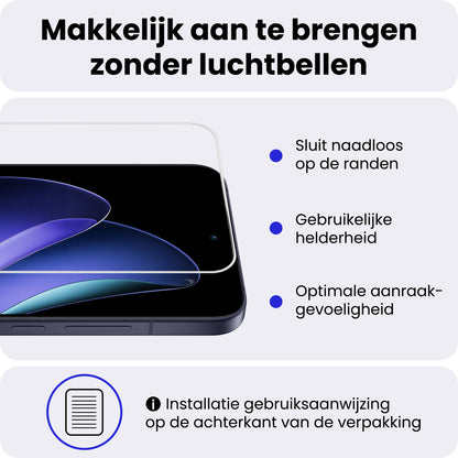 OPPO Reno 13 Screenprotector Gehard Glas - Anti-kras