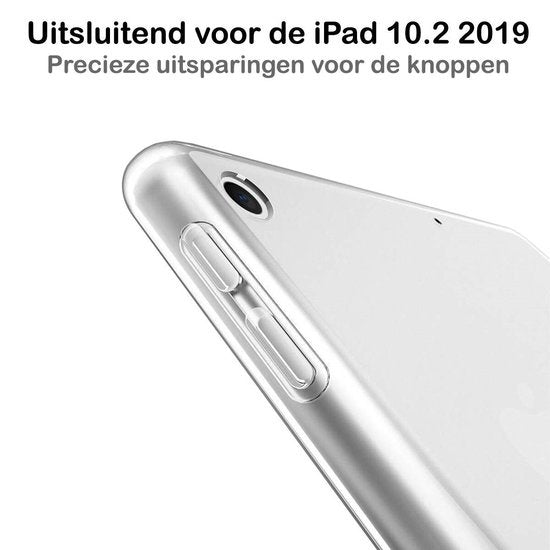 iPad 10.2 2019 Hoesje Back Cover Siliconen - Transparant