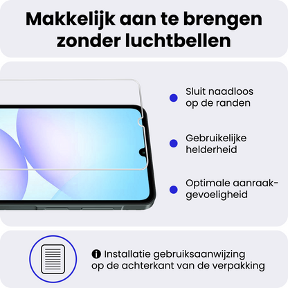Samsung A07 Screenprotector Gehard Glas - Anti-kras