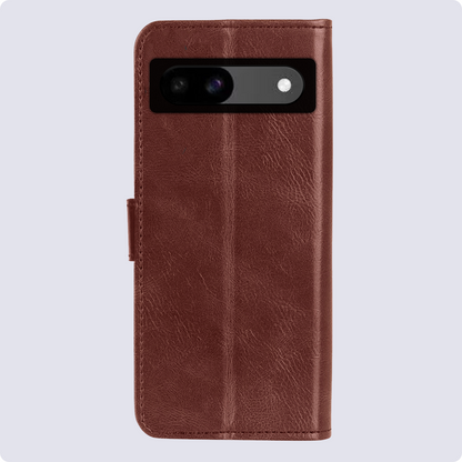 Google Pixel 8a Hoesje Book Case Kunstleer - Bruin