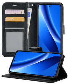 Google Pixel 10a Hoesje Bookcase Cover met Kaarthouder - Zwart