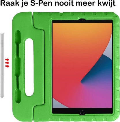 iPad 10.2 2019/2020 Hoesje Kids Cover Bumper - Groen