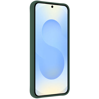 Samsung S25 Plus Hoesje Siliconen Backcover Lichtgewicht - Donkergroen