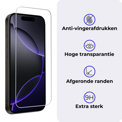 iPhone 16 Pro Max Screenprotector Gehard Glas met Installatieframe