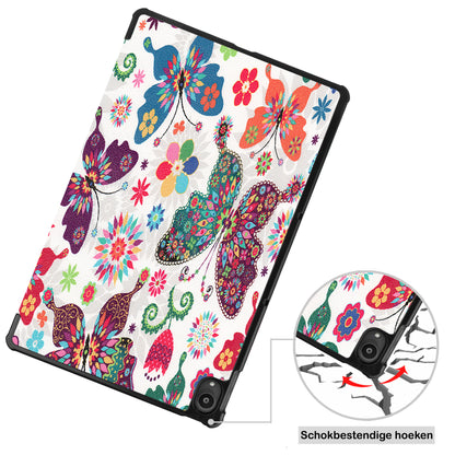 Lenovo Tab P11 Plus Trifold Bookcase Hoes - Vlinders