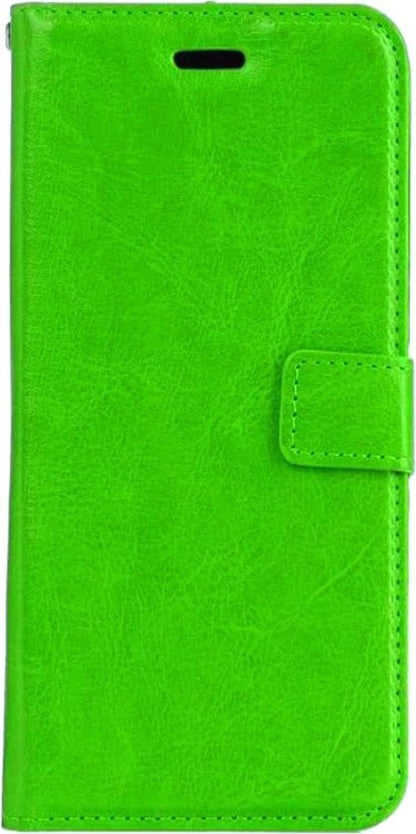 iPhone 7 Hoesje Bookcase Cover met Kaarthouder - Groen
