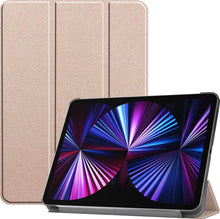 iPad Pro 2021 (11 inch) Trifold Bookcase Hoes - Goud