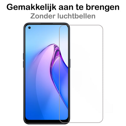 OPPO Reno 8 Screenprotector Gehard Glas - Anti-kras