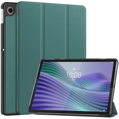 Lenovo Tab 10.1 Trifold Bookcase Hoes - Donkergroen