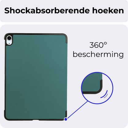 iPad Air 2024 (11 inch) Hoesje Book Case - Donkergroen