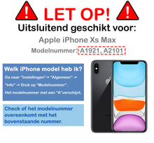 iPhone Xs Max Hoesje Bookcase Cover Uitneembaar - Zwart