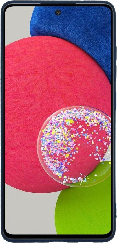 Samsung A52s Hoesje Siliconen Backcover Lichtgewicht - Donkerblauw