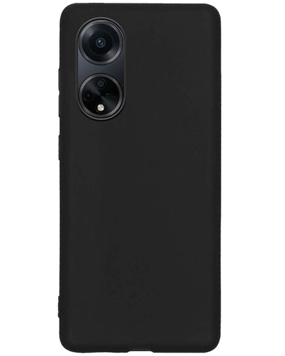 OPPO A98 Hoesje Siliconen Backcover Lichtgewicht - Zwart